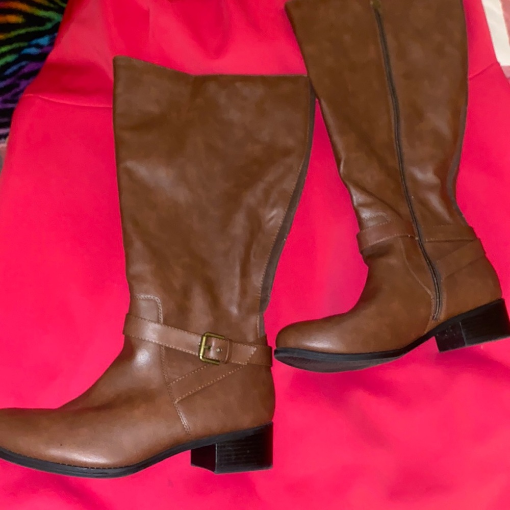 Time And TrU Zip-Up Leg Boots🍂🍁